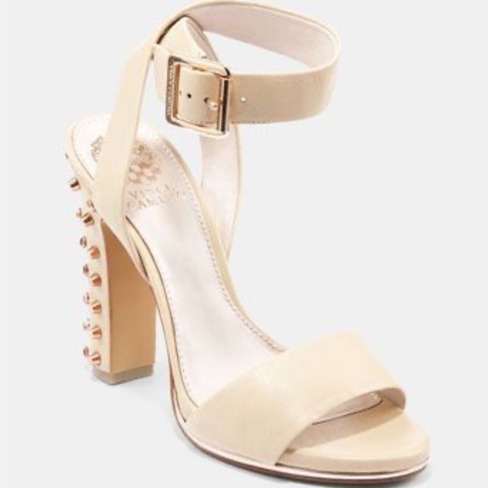 Vince Camuto Altman‎ Leather Studded Heel in Tan Size 9.5